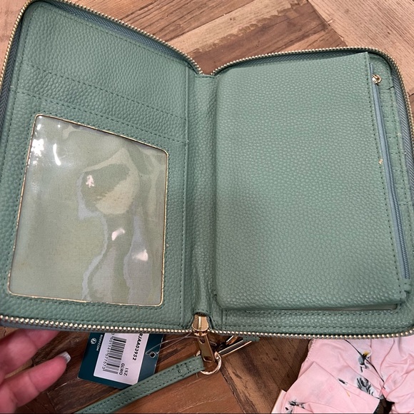 ROXY Back In Brooklyn Zip-Around Wallet & Billabong Tie It Up Scrunchie Set NWT - Picture 4 of 6